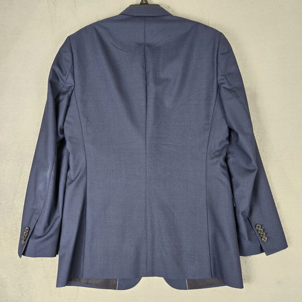 Banana Republic Blazer Mens 40R Navy Wool Jacket‎ Vitale Barberis Canonico *READ
